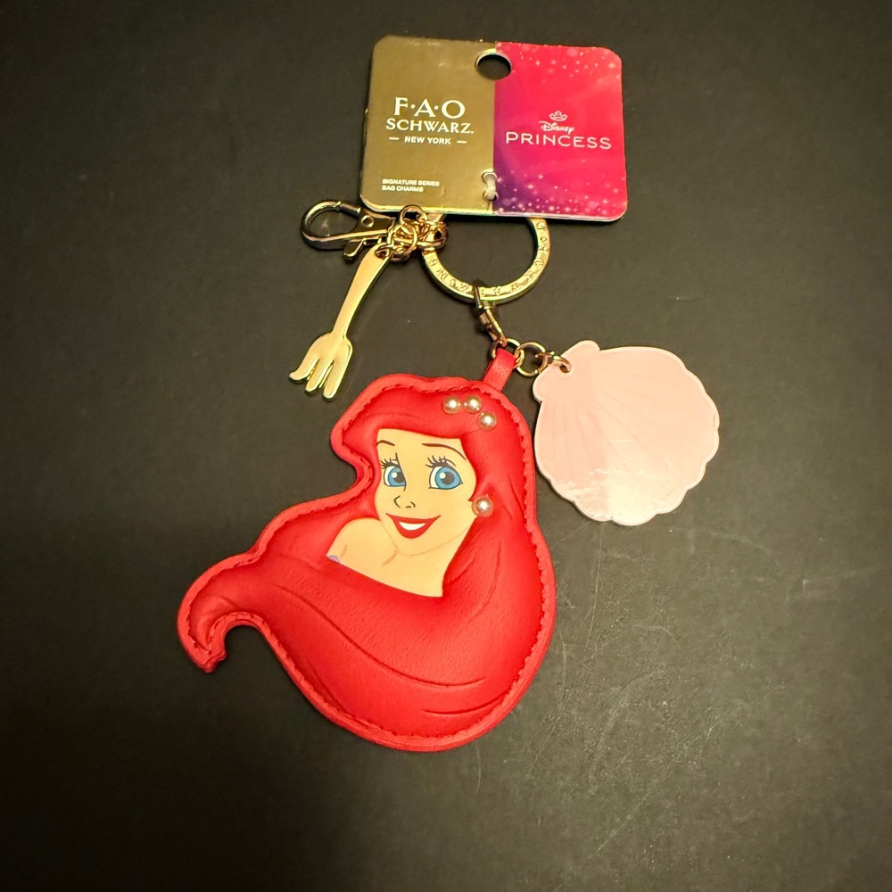 FAO Schwarz Disney Ariel Bag Charm NEW Signature Series Little Mermaid